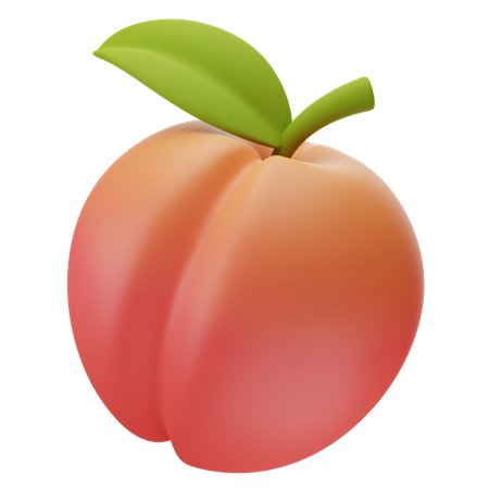 Peach  3D Icon