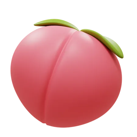 Peach  3D Icon