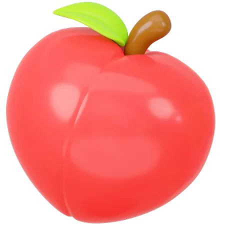 Peach  3D Icon