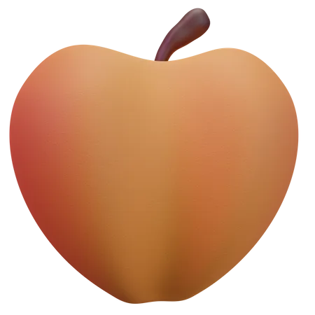 Peach  3D Icon