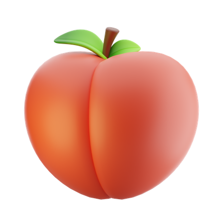 Peach  3D Icon