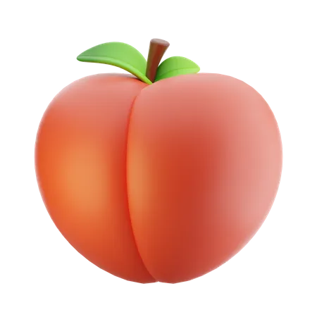 Peach  3D Icon