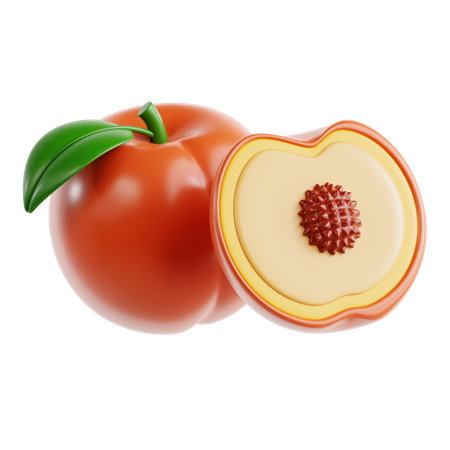 Peach  3D Icon