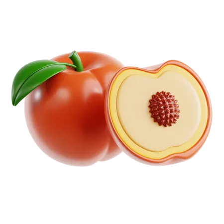 Peach  3D Icon