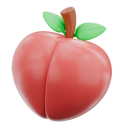Peach  3D Icon