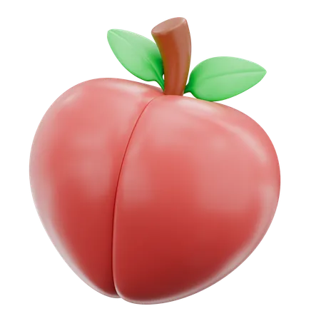 Peach  3D Icon