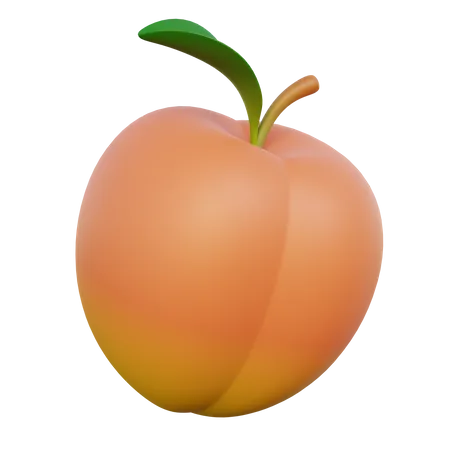 Peach  3D Icon