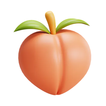 Peach  3D Icon