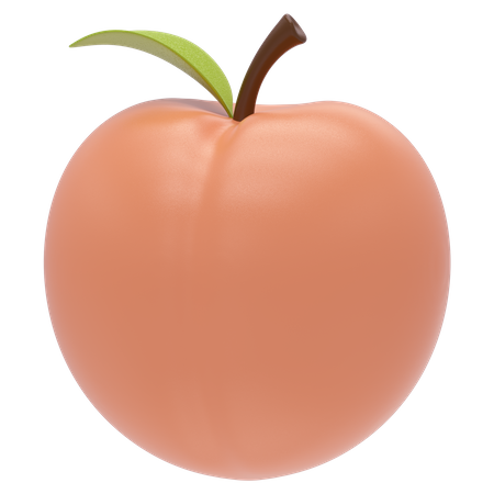 Peach  3D Icon