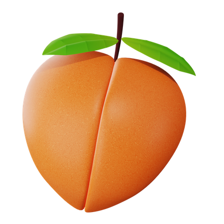 Peach  3D Icon