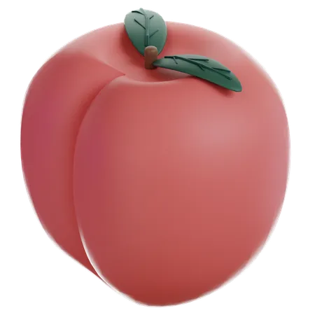 Peach  3D Icon