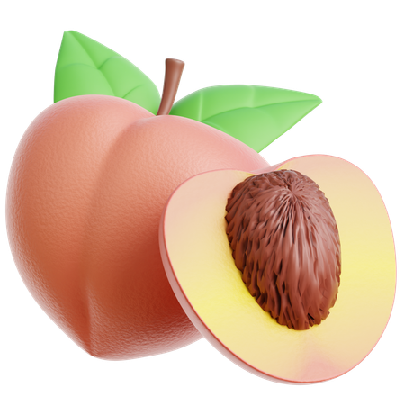 Peach  3D Icon
