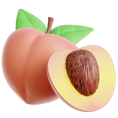 Peach  3D Icon