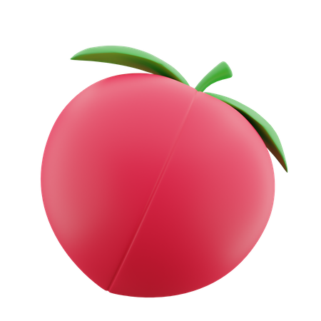 Peach  3D Icon