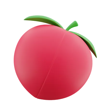 Peach  3D Icon