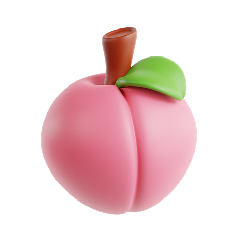 Peach  3D Icon