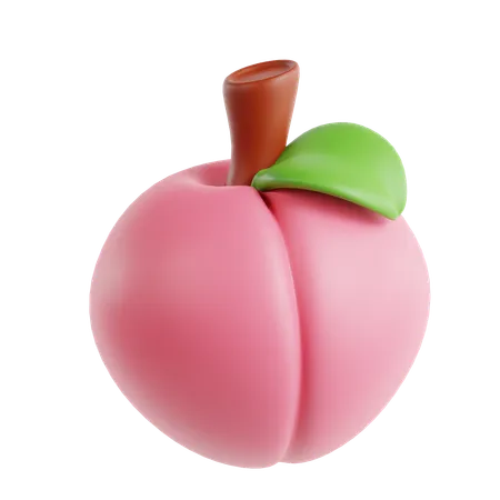 Peach  3D Icon