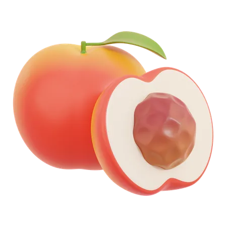 Peach  3D Icon