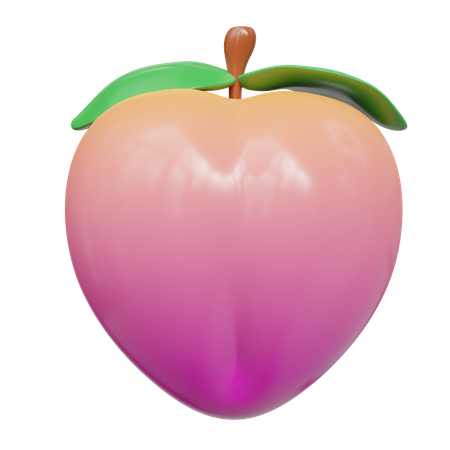 Peach  3D Icon