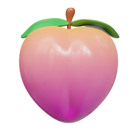 Peach  3D Icon