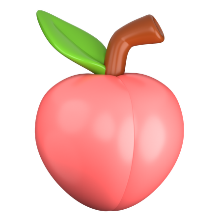 Peach  3D Icon