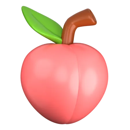 Peach  3D Icon