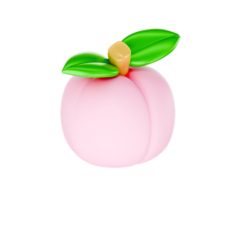 Peach  3D Icon