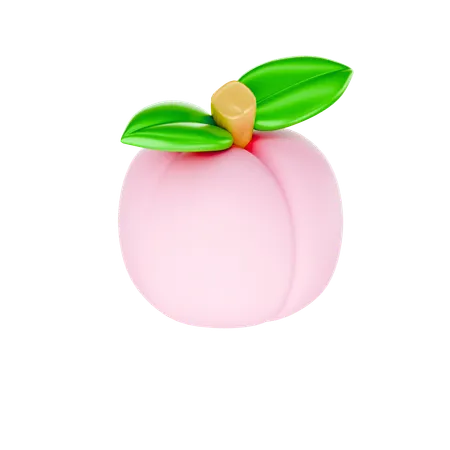 Peach  3D Icon