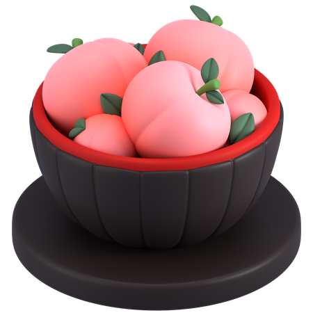 Peach  3D Icon