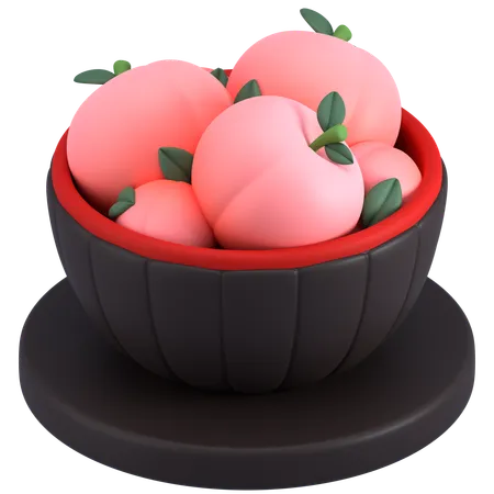 Peach  3D Icon