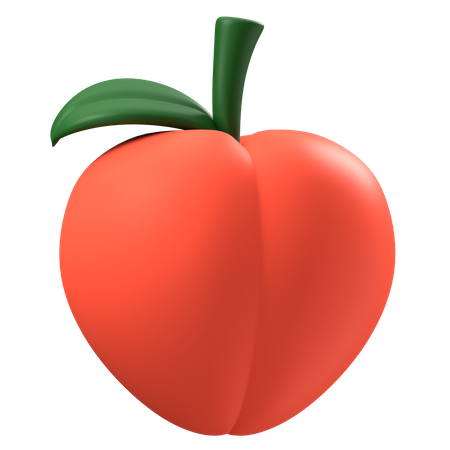 Peach  3D Icon