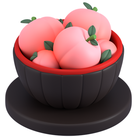 Peach  3D Icon