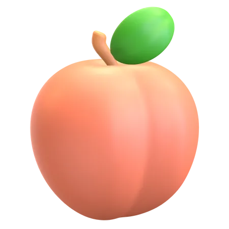 Peach  3D Illustration