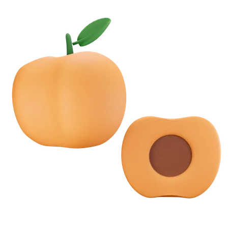 Peach 3D Illustration