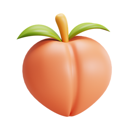 Peach 3D Icon