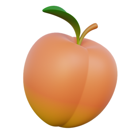 Peach  3D Icon