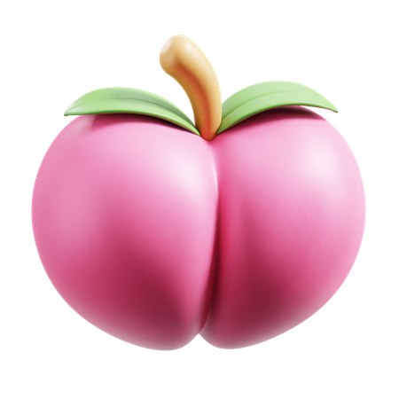 Peach Fruit  3D Icon