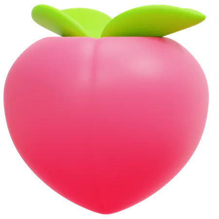 Peach Fruit 3D Icon