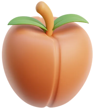 Peach Fruit  3D Icon