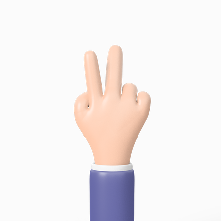 Peach Hand  3D Icon