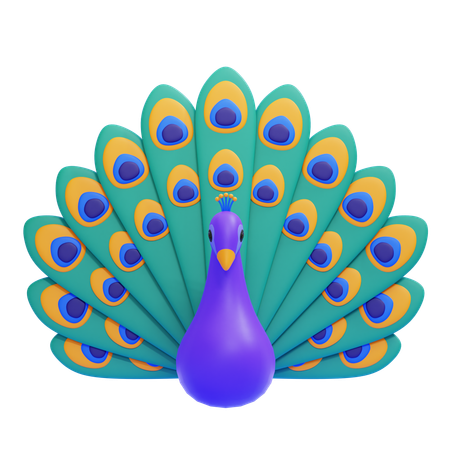 Peacock  3D Icon