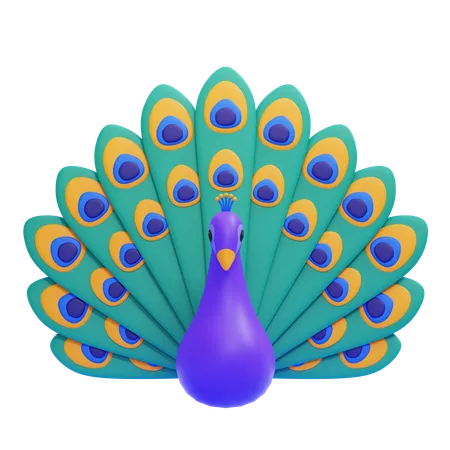 Peacock  3D Icon