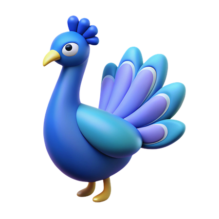Peacock  3D Icon