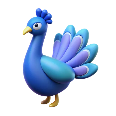 Peacock  3D Icon
