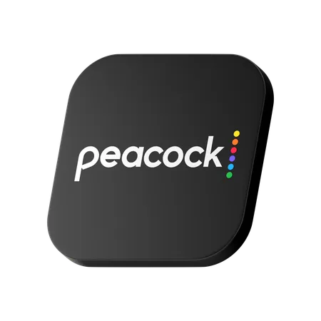 Peacock Logo  3D Icon