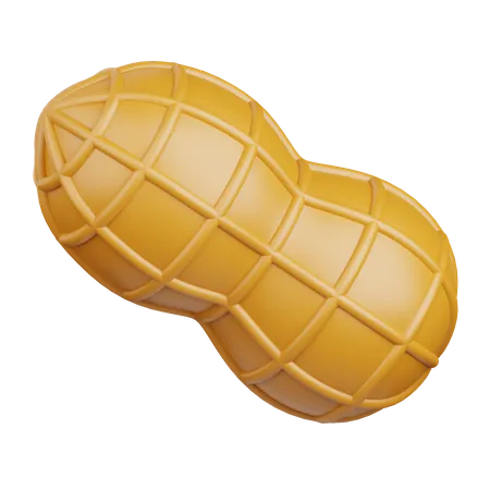 3 D Rendering Peanut Isolated Useful For Food Allergen Allergy Disease And Antigen Design Element 3D Icon