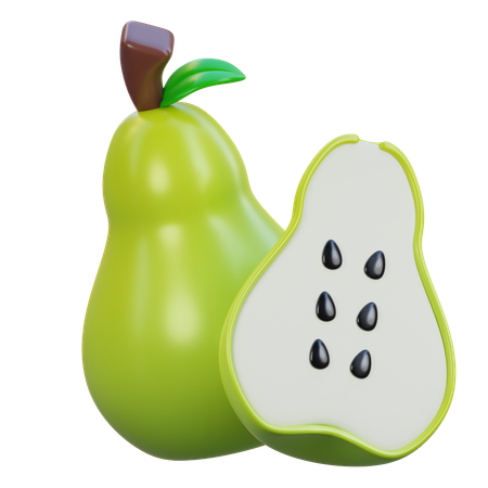 Pear  3D Icon