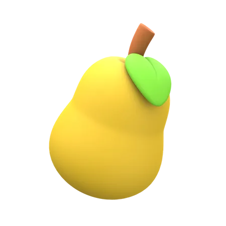 Pear  3D Icon