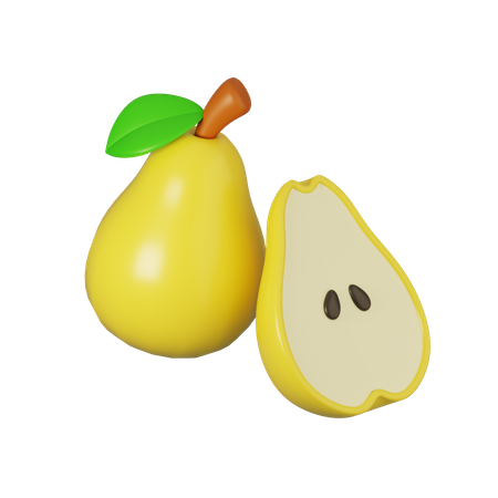Pear  3D Icon