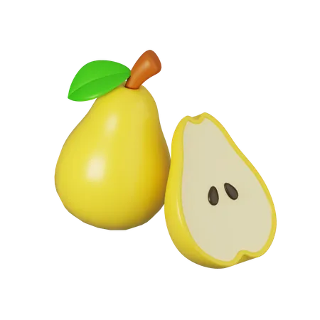 Pear  3D Icon